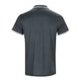 thumbnail image 3 of Plus Size Tshirts For Men Zipper Turn Down Collar Short Sleeved T Shirt Solid Color Polo Shirts Spring Summer Tee Shirt Tops, 3 of 7