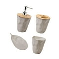 thumbnail image 4 of FashionCha Bathroom Accessories Set Home Bath Decor 4Pcs for Dorm Vanities Housewarming Light Grey, 4 of 9