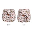 thumbnail image 3 of Goofa Vintage flowers Printed Women 2 in 1 Running Shorts,Quick Dry Athletic Workout Shorts,High Waisted Athletic Shorts with Liner Pockets-XX-Large, 3 of 7