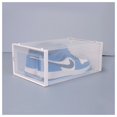 thumbnail image 4 of Set of 12 Stackable Clear Plastic Transparent Shoes Storage Boxes in Home, 4 of 9