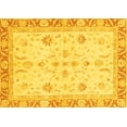 thumbnail image 1 of Ahgly Company Machine Washable Indoor Rectangle Oriental Yellow Modern Area Rugs, 3' x 5', 1 of 4
