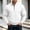 White, variant on Men Quarter Zip Pullover Sweatshirt Slim Long Sleeve Lapel Fashion Fall Casual Daily Tops Army Green L