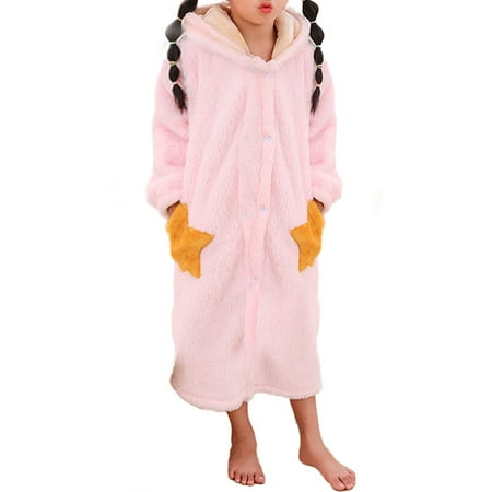 

Thickened children cartoon lengthened autumn and winter coral virgin boy bathrobe flannel