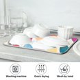 thumbnail image 7 of Yayeee Dish Drying Mat for Kitchen Counter 16"x18" Microfiber Absorbent Pad, Colorful Circles, 7 of 7