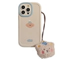 thumbnail image 6 of Puppy plush lanyard Apple 15 mobile phone case iphone16 silicone case 14 suitable for 13promax cute Korean style, 6 of 6