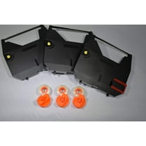 FJA Products Compatible Typewriter Ribbons & Correction Tape Spools for Brother AX10, AX15, SX4000, GX6750 Typewriters. Includes 3 Black Typewriter Cassettes and 3 Lift Off Correction Spools