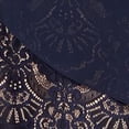 thumbnail image 4 of Connected Apparel Womens Plus Asymmetric Lace Capelet Dress Navy 12, 4 of 4