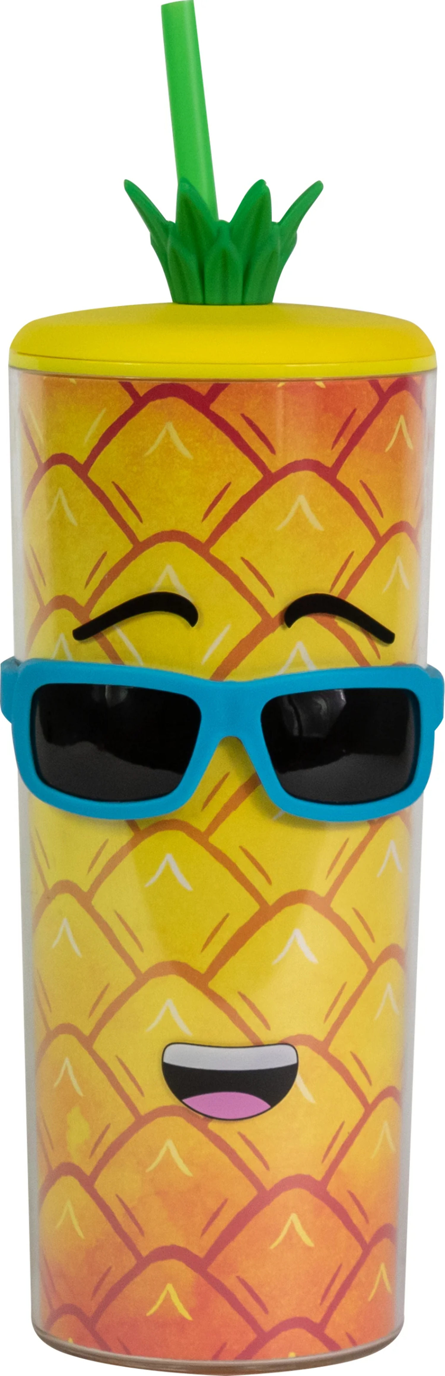 Cool Gear 4-Pack 20 oz Shady Fruit Tumbler With Pressure Fit Lid & Straw Included - image 2 of 7