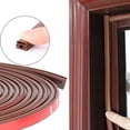 thumbnail image 2 of 20 Feet Rubber Weather Stripping Door Seal Strip Self-Adhesive Backing D-Shape Width 0.35Inch Window Sealing Home Hardware, 2 of 9