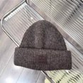 thumbnail image 1 of Gorro con peluca para mujer, de pelo largo desmontable, para otoño e invierno, tejido de lana, con cubierta completa para la cabeza, gorro con peluca, gorro para el frío, 1 of 5