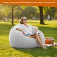 thumbnail image 3 of Portable Inflatable Lounger, Indoor Outdoor PVC Single Seater Couch for Long Distance Travel Convenient Carrying, 3 of 7
