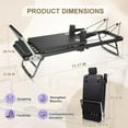 thumbnail image 6 of Addwin Foldable Home Pilates Reformer Equipment, Small Reformer for Women Use Studio Gym Yoga, 6 of 6