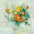 thumbnail image 2 of Nai, Danhui 20x20 Gold Ornate Wood Framed with Double Matting Museum Art Print Titled - Blooming Splendor I, 2 of 4