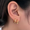 thumbnail image 3 of Minimalist Star Hoop Earrings 925 Sterling Silver Post Studs Delicate Tiny Pointed Stars Huggie Hoops Cartilage Earrings Hypoallergenic Ear Jewelry for Women, 3 of 6