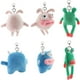 thumbnail image 5 of Precioso muñeco de peluche de animal, llavero de peluche, llavero, bolso colgante, premios de carnaval para niños, regalos de San Valentín, juguetes., 5 of 8