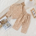 thumbnail image 5 of Caqnni Toddler Baby Girl Fall Winter Outfits Crewneck Sweatshirt Pullover Casual Pants 2Pcs Clothes Set Toddler Gift 3 6 12 18 24 Months 2T 3T Outfits,18-24 Months, 5 of 9