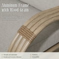 thumbnail image 7 of Ulax Furniture Indoor/Outdoor Aluminum Swivel Club Chair Lounge Chair With Olefin Cushions, 7 of 7