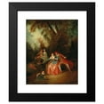 thumbnail image 2 of Circle of Jean Baptiste Pater 15x18 Black Modern Framed Museum Art Print Titled - Garden Party, 2 of 5