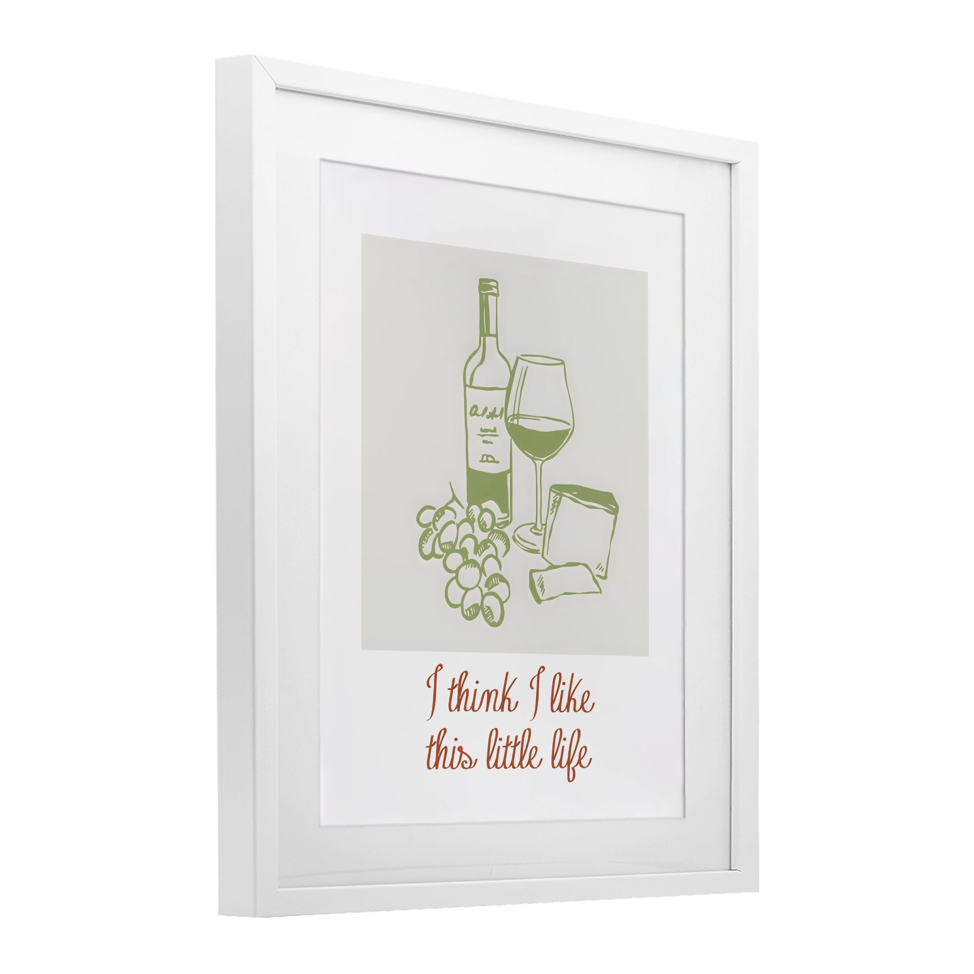 Stupell Industries I Think I Like This Little Life White Framed Print Under Glass, design by The Prints Vibe