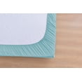 thumbnail image 3 of the Season Essentials Wrinkle Free Sheet Sets with Deep Pockets & Stain Resistant, 4 pc, 1800 Thread Count Bamboo Based, Aqua, Queen, 3 of 11