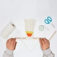 thumbnail image 5 of Macrame Candy Corn Wall Hanging with Instruction Macrame Hanging Decorations Macrame Candy Corn Hangings Macrame Handmade Wall Art Kit, 5 of 7