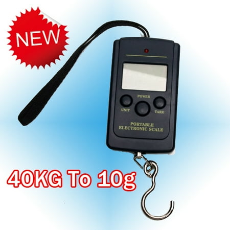 40Kg x 10g Pocket Digital Hook Scale Fishing Hanging Luggage Weighing Weight - Walmart.com