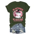 thumbnail image 4 of Tiweut Women Casual Blouses 2025 Halloween Short Sleeve Round Neck Graphic Cute Print Loose Fit Regular Tshirt Green,S, 4 of 4