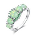 thumbnail image 1 of LPSSTORE Green Fire Opal and Turquoise Ring Turquoise Gemstone Ring, 1 of 6