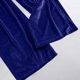 thumbnail image 5 of DeHolifer Pants for Women Plus Size Pleuche Elastic Waisted Wide Leg Solid Color Sports Casual Long Pants with Pockets Blue XL, 5 of 8