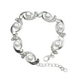 thumbnail image 1 of Circular Pearl pulsera Rhinestone Pearl pulsera de joyería del encanto de la pulsera de cumpleaños sorpresa de regalo para la mujer de las niñas Flash de capa elástica pulsera para las mujeres, 1 of 7