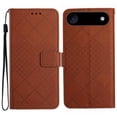 thumbnail image 1 of Flip Wallet Case for iPhone Air with Kickstand & Wrist Strap, Shockproof TPU Inner Brown, 1 of 7