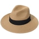 thumbnail image 1 of Lanzom Sombrero enrollable Panamá de paja de ala ancha para mujer Fedora Beach Sun Hat UPF50+, 1 of 4