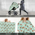 thumbnail image 6 of Car Seat Cover Baby, Snail And Flower Baby Car Seat Cover for Baby Boys Girls Newborn , Infant Car Seat Canopy Cover Nursing Breastfeeding Cover Warm Blanket, 6 of 7