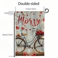 thumbnail image 3 of PHYHOO Valentine's Day Love Roses Flower Bicycle Garden Flag, Home Outdoor yard Valentine's Day Lawn Garden Flag Decoration -A White, 3 of 6