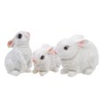 thumbnail image 1 of 3Pcs Micro Rabbit Decors Resin Easter Bunny Adorns Adorable Animals Adorns, 1 of 7