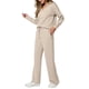 thumbnail image 3 of Conjuntos de Dos Piezas para Mujer, Moda de Otoño 2025, Pantalones Anchos, Conjunto de Estar por Casa, para Viajes y Vacaciones. Caqui Superficial M, 3 of 8