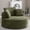 53" Corduroy Green, variant on Vanress 53'' Oversized Round Chaise Lounge Chair Indoor,Upholstered Corduroy Deep Seat Cloud Circle Sofa Chair,Modern Fluffy Comfy Floor Reading Armchair for Living Room,Bedroom,No Assembly,Green