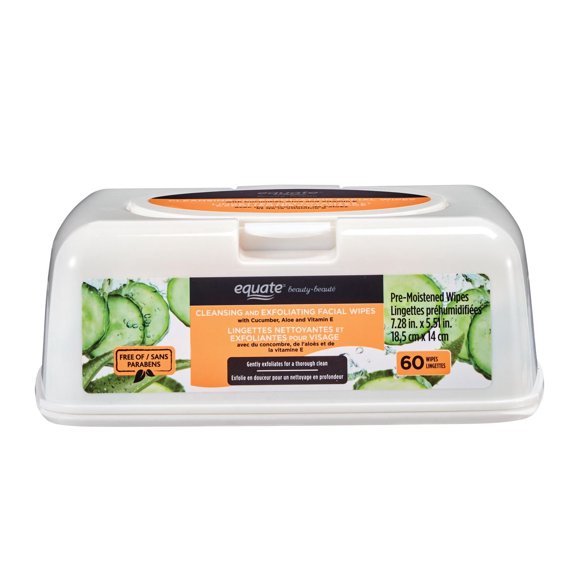 Equate Beauty Cleansing And Exfoliating Facial Wipes