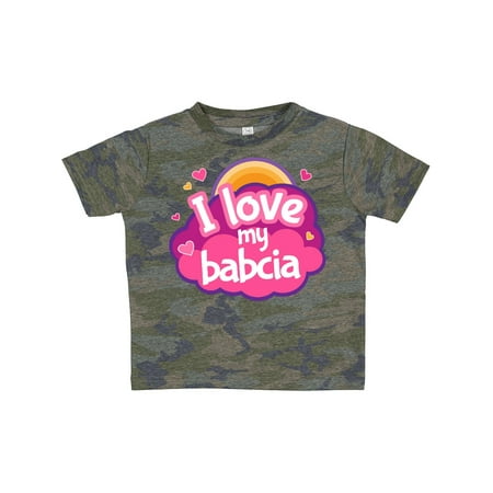 

Inktastic I Love My Babcia Girls Gift Toddler Toddler Girl T-Shirt