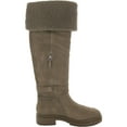 thumbnail image 2 of Lauren Ralph Lauren Womens Cristine Suede Shearling Over-The-Knee Boots, 2 of 3