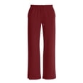 thumbnail image 6 of Nugftut Womens Wide Leg Pants Striped Elastic Waist Casual Sweatpants Lightweight Fall Pants, 6 of 6