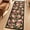 Black, variant on 2'x6' Floral Runner Rug,Non Slip Washable Boho Hallway Runner Rug with Rubber Backing,Soft Faux Wool Kitchen Runner,Low-Pile Carpet for Bedroom, Entrance