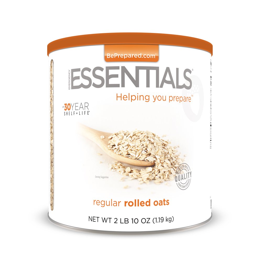 Emergency Essentials Food Regular Rolled Oats Large Can 42