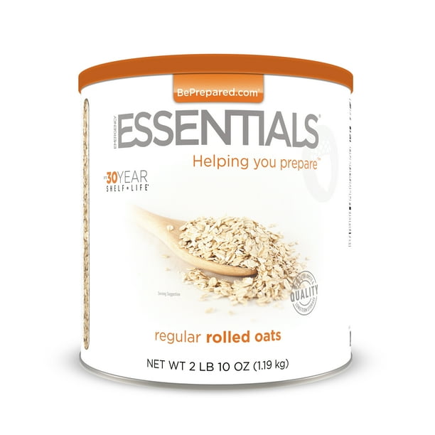 Emergency Essentials Food Regular Rolled Oats Large Can 42 oz Walmart