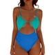 thumbnail image 2 of Traje de baño de una pieza para mujer, traje de baño informal y moderno de color sólido con tirantes, traje de baño de moda playera para mujer, trajes de baño de una pieza para mujer, trajes de baño p, 2 of 5