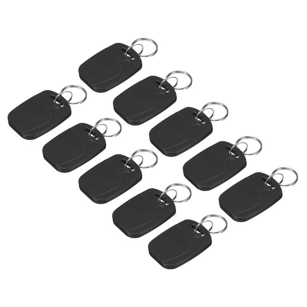 Tarjeta M1 Llaveros RFID Proximidad 13.56MHz Lectura Solo Sin Contacto Negro 12 Paquetes Unique Bargains