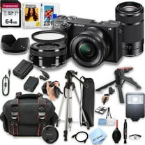 Sony a6400 Mirrorless Camera with16-50mm & 55-210mm Zoom Lenses, 64GBSD Card and More