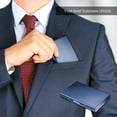 thumbnail image 5 of Aluminum Credit Card Holder Slim Metal Rfid Blocking Business Card Case, 6 Slots For Your Credit Cards, Blue, 5 of 5