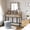 Brown, variant on Heynemo Makeup Vanity Desk, Extendable Corner Vanity Makeup Table with 3 Drawers & 1 Door, Modern Dressing Table for Bedroom, Vanities for Women/Girls Bedroom (without Mirror)