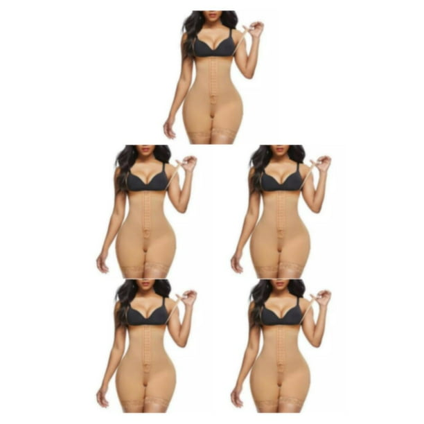 Minnieouse Body Butt Hip Lifter Compresión Fajas de cintura alta Bragas moldeadoras Ropa interior plana para monos Beige S Type2 NO2